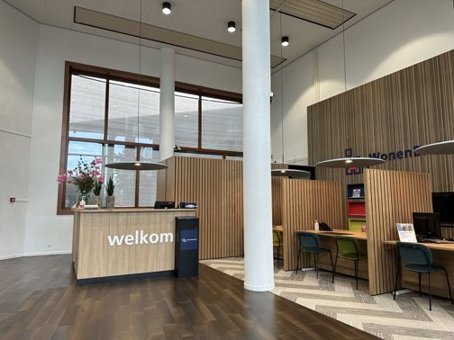 balie in de woonwinkel